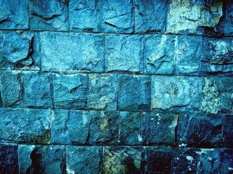 Abstract Blue Stone Wall Texture Stock Photo Colourbox
