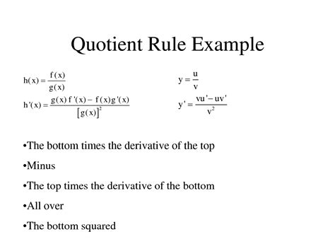 Quotient Rule Maths Maths For Kids