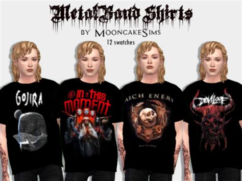Metal Band Shirts The Sims 4 Download