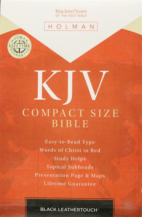 Kjv Compact Size Bible Black Leather Touch At Rs 850piece Holy