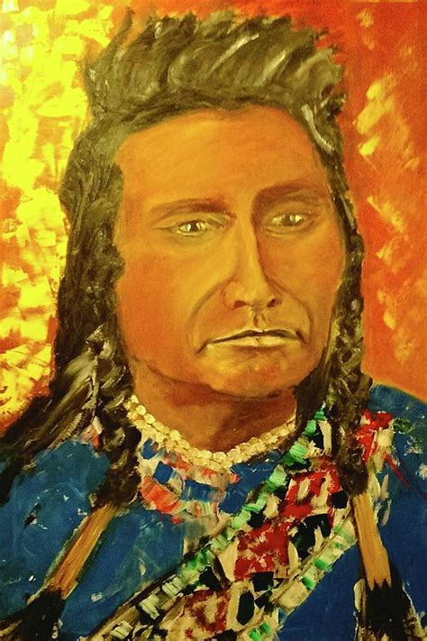 Chief Joseph Of The Nez Perce Painting By Michael Moseley Fine Art