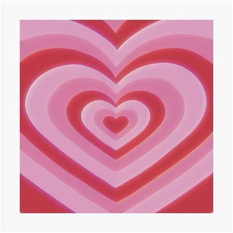 Radiating Retro Hearts Pink Pink Posters Heart Wallpaper Picture