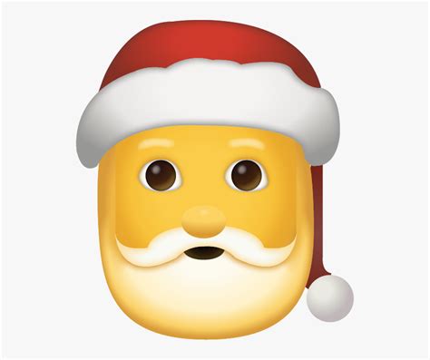 Christmas Emoji Png Santa Claus Emoji Png Transparent Png