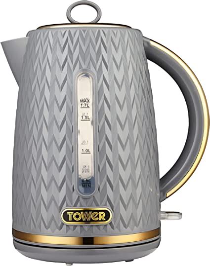 Tower T10052gry Empire 17 Litre Kettle With Rapid Boil Removable