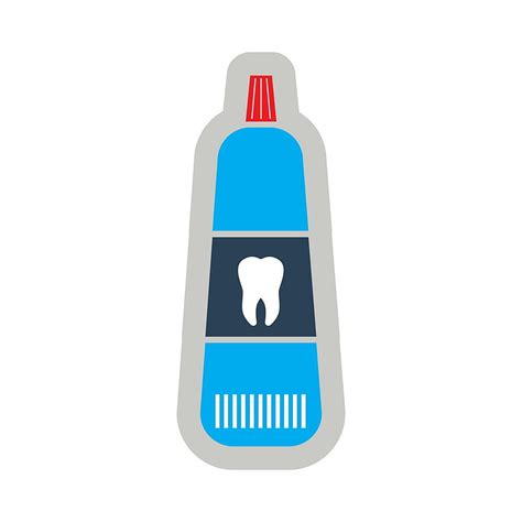 icon of tooth paste in flat style vector ai eps uidownload