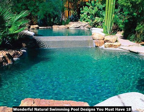 Wonderful Natural Swimming Pool Designs You Must Have If You Want A Backyard Pool But Dont