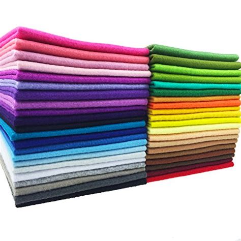Flic Flac 42pcs14mm Thick Soft Felt Fabric Sheet Assorted Color Felt