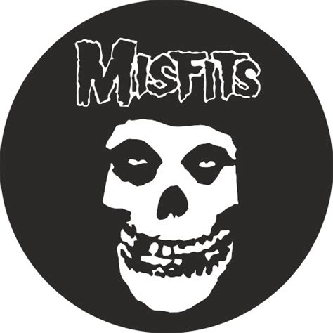 Sticker Misfits Crimson Ghost Skull Rond Refd19825 Mpa Déco