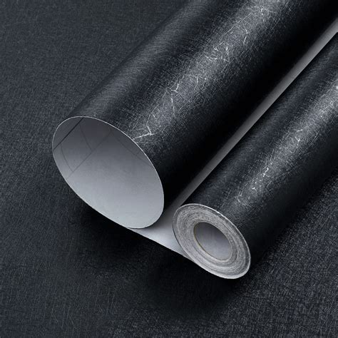 Buy Mecpar Silk Black Wallpaper 1771 X 394 Embossed Solid Black