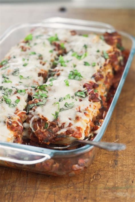 Vegetarian Lasagna Roll Ups With Butternut Squash Spinach And Mushroom