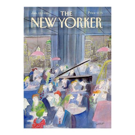 1990 Vintage New Yorker Cover January 15 Jean Jacques Sempe