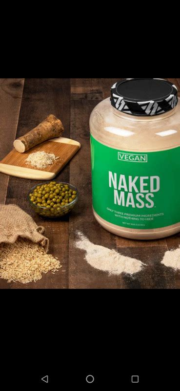Naked Vegan Mass Natural Vegan Weight Gainer Protein Powder Laval North Shore Naked Vegan