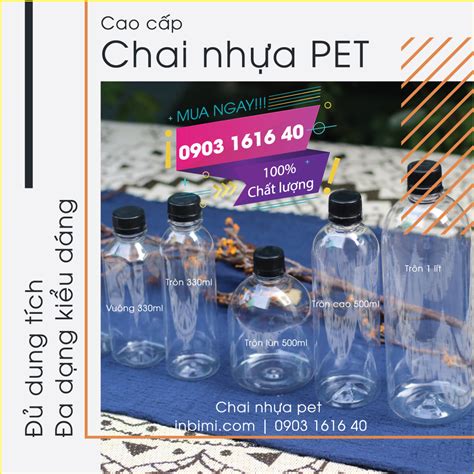 Chai Nhựa Pet Top 10 Mẫu MỚi Xưởng Sản Xuất In Bimi