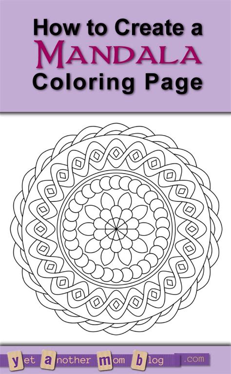 .on expensive coloring books and you want to create your own book for relaxation, you can use canva as a free graphic design tool and make your own 1. How to Create A Mandala Coloring Page | Mandala coloring ...