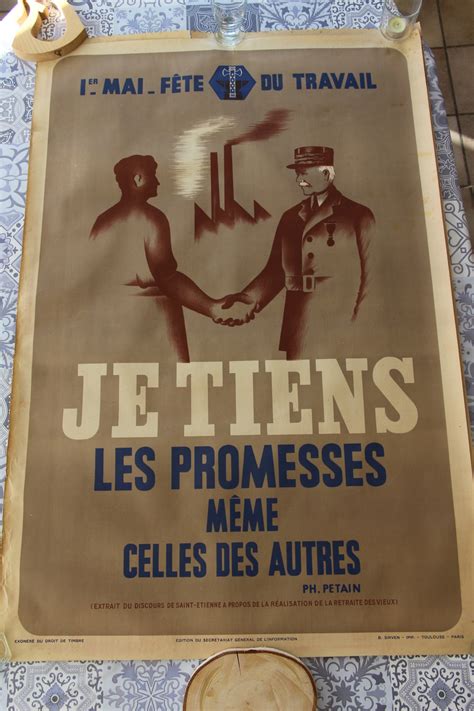 Affiche Du Régime De Vichy 1941 - Affiche régime de Vichy