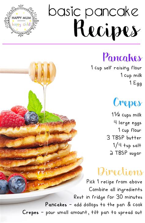 Basic Pancake Recipes Pancake Recipe Easy Basic Pancake Recipe
