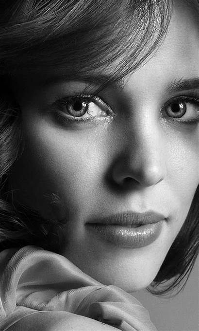Rachel Mcadams Face Actress Scarfs Monochrome Think