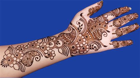 Simple Arabic Mehndi Design For Hands Step By Step Tutorial