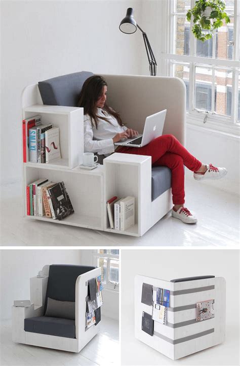 Storeyourboard chair storage rack and storage shelf, folding and beach chair wall mount, home and garage hook hanger system. 7 Creative Chairs All Book Lovers Will Appreciate ...