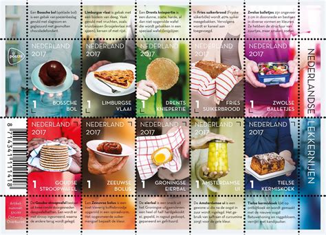 New Issue Netherlands Dutch Treats Pane Of 10 Stamps Canadian Stamp