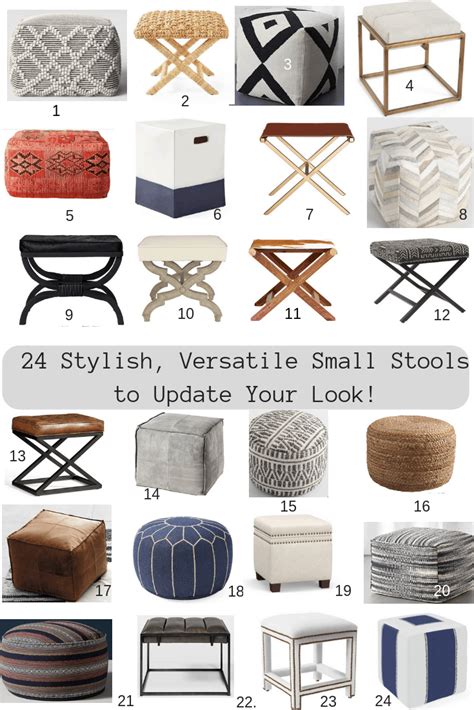 24 Small Stools To Update Your Look Classic Casual Home Pouf