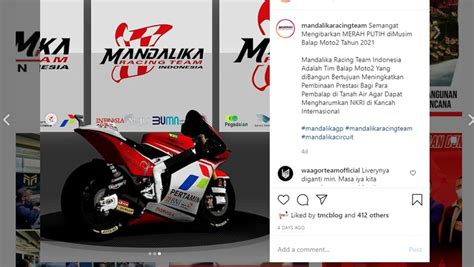Ini Desain Livery Motor Motogp Indonesia Ada Logo Pertamina Dan Pegadaian