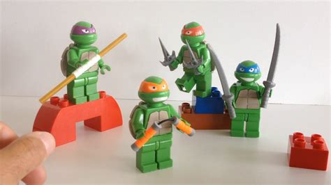 Lego Figurines Tortues Ninja Imprimé 3d Pour Lego Duplo Youtube