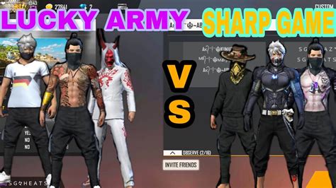 Players freely choose their starting point with their parachute and aim to stay in the safe zone for as long as. LUCKY ARMY VS SHARP GAMERS FAN MATCH GAME PLAY GARENA FREE ...