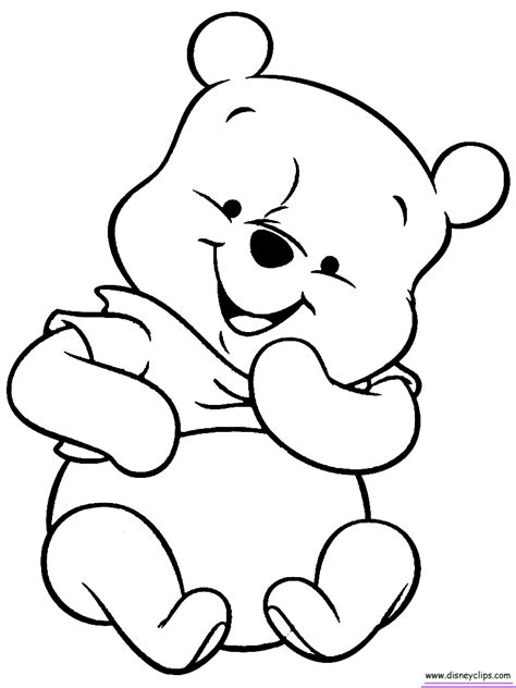 Free printable winnie the pooh coloring pages for kids. Baby Pooh Printable Coloring Pages page 2 - Disney ...