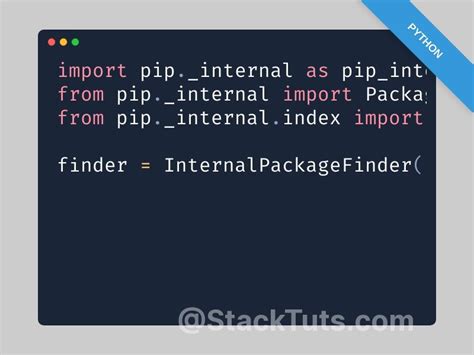 How To Fix Importerror Cannot Import Name Packagefinder In Python