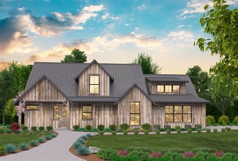 The Answer Rustic Barn House Plan By Mark Stewart Home Design