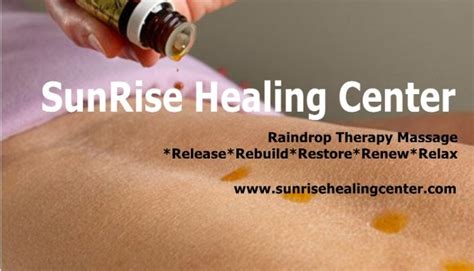 Raindrop Therapy Massage