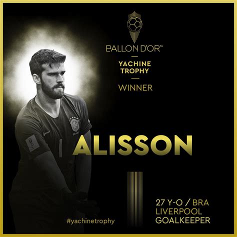 Look at this for a goal. Ballon D'or 2019: Liverpool Goalie, Alisson Becker Named ...