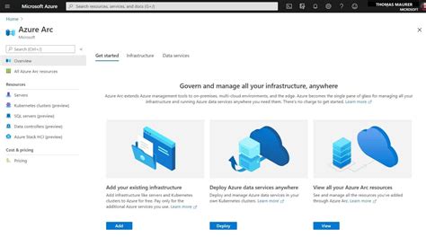 Check Out The New Azure Arc Center Azure Portal Thomas Maurer