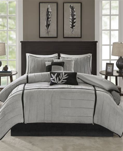 Madison Park Dune 7 Pc Faux Suede Full Comforter Set And Reviews Bed