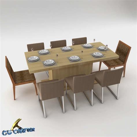 Dining Table Set 3ds Max Model Free Download Best Home Design Ideas