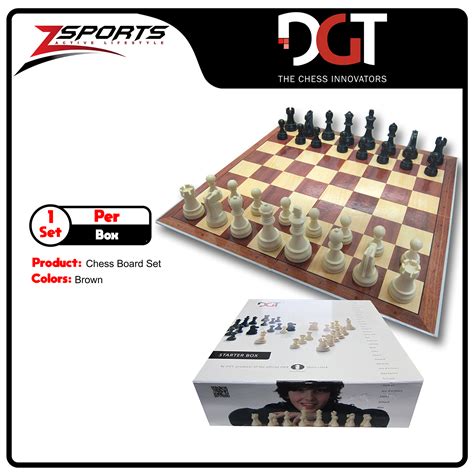 Dgt Chess Starter Box Grey Pieces And Board X 1 Set Lazada Ph