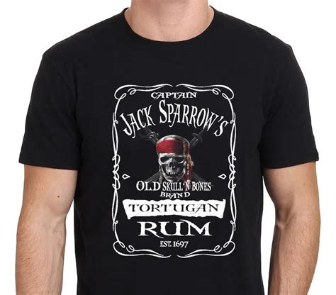 Pirates Of The Caribbean Rum Jack Sparrow Mens T Shirt S Xxl In T