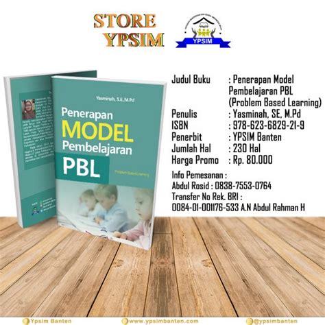 Buku Penerapan Model Pembelajaran Pbl Problem Based Learning Store Ypsimbanten