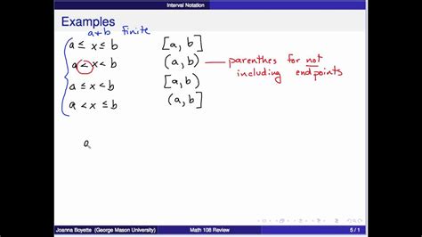 It explains how to express the solution of an inequality using a number li. Real Numbers and Interval Notation - YouTube