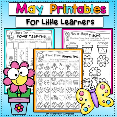 Transitional Kindergarten May Worksheets Managing Munchkins