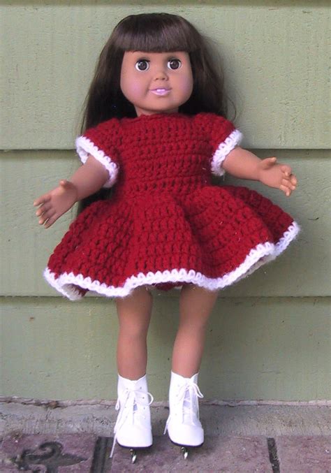 We loved this cute doll dress pattern brought to us by abc knitting patterns. American Girl Dolls and 18 Inch Doll Clothes Free Crochet ...
