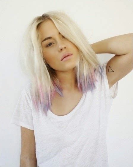 Its 100% real human hair dyed purple at the bottom.hair color is golden blonde dirty blonde and purplemessage me if you want more grams of. BeautieSmoothie: PASTEL HAIR - HOW TO GET IT AND MAINTAIN IT