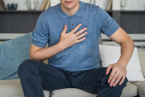Heart Attack Man With Chest Pain Stock Image Image Of Discomfort Heart 156311221