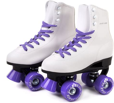 Roller Derby Skates Retro Fashion High Top Design In Faux Leather For