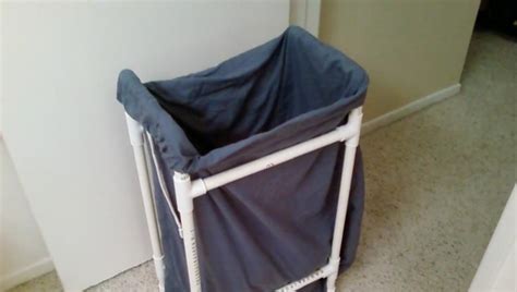 You will need the following pieces of pipe and fittings: How to Make a Garbage or Laundry Bag Holder from PVC Pipe ...