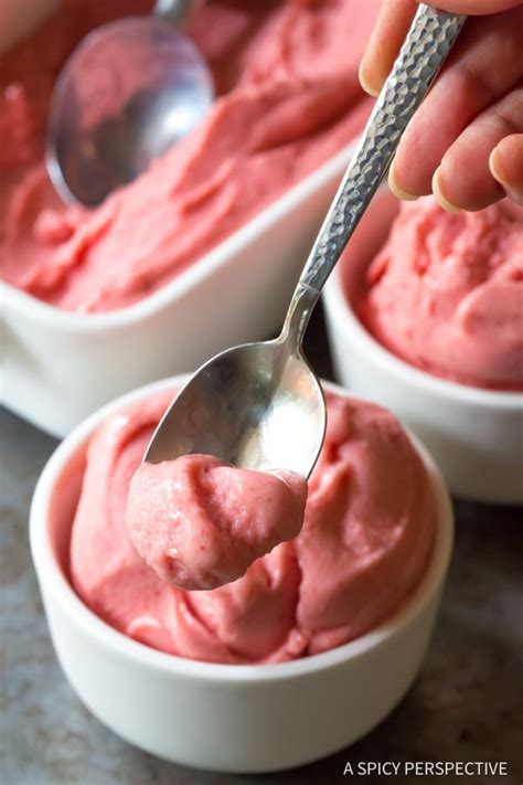 Healthy 5 Minute Strawberry Pineapple Sherbet A Spicy Perspective