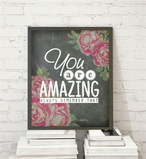 You Are Amazing Always Remember That Chalkboard Watercolor