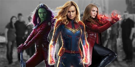 Female Avengers Assemble In Endgame Bts Image