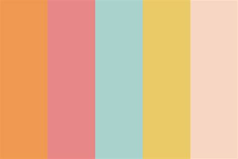 Vintage Tropic Color Palette Retro Color Palette Color Schemes